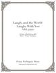 Laugh, and the World Laughs With You SAB choral sheet music cover
